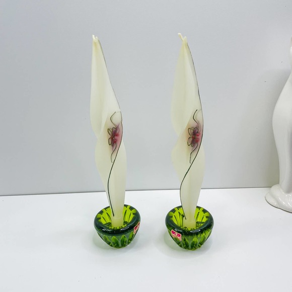 VTG Lenox beeswax candle, taper candle, white candle - Picture 2 of 8